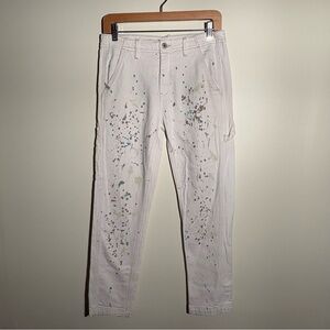 Pilcro And The Letterpress Paint Splattered Work Pants